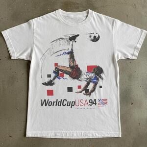 Gildan Men White T-Shirt, White World Cup Usa 94 White T-Shirt
